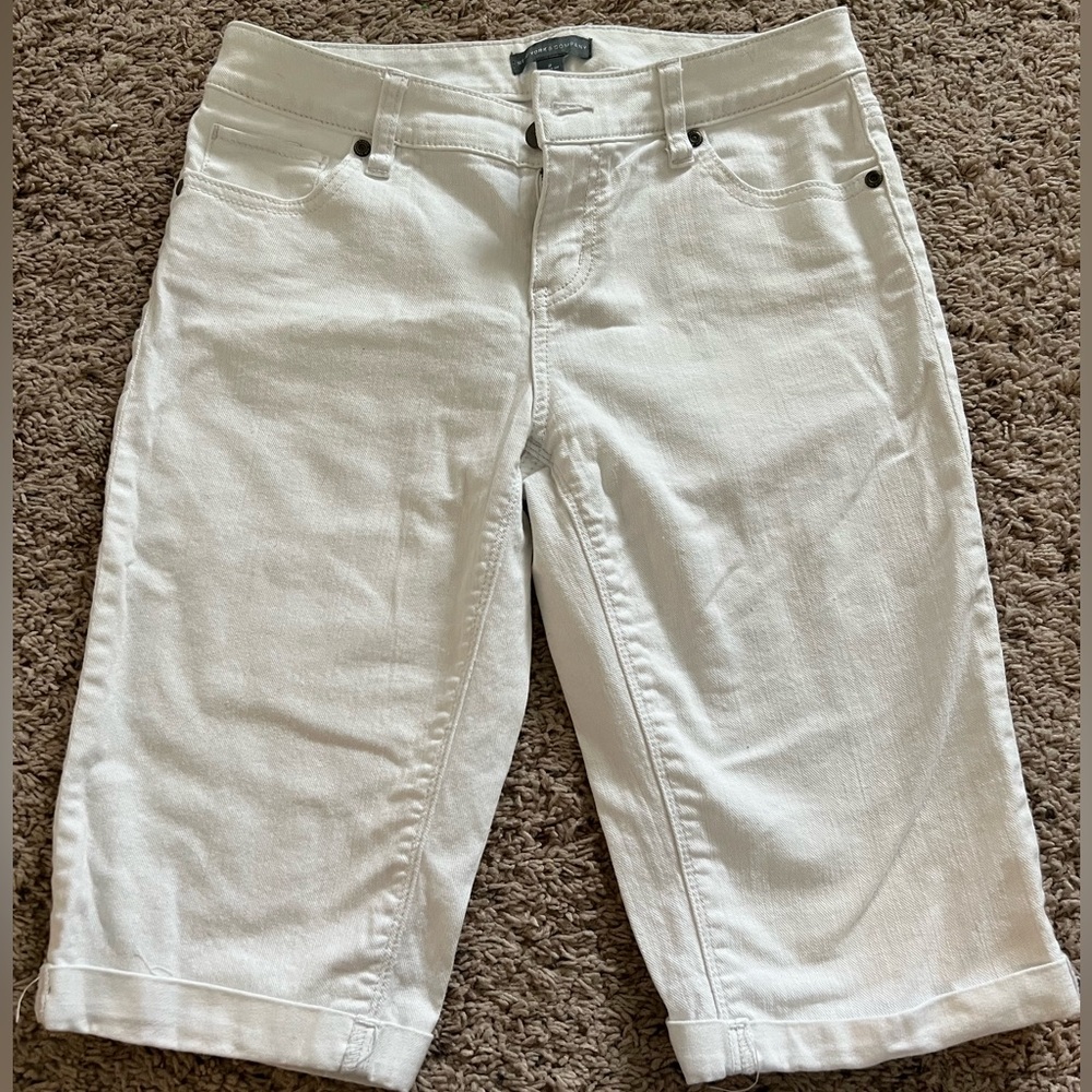 New York & Co Denim Bermuda Shorts